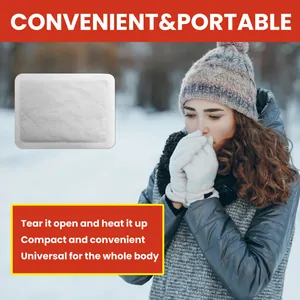 Patchs chauffants portables pour le corps et les mains en hiver.