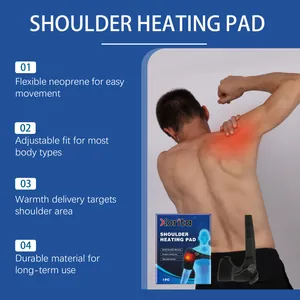 Eigenschaften des Xorita Schulter-Heizkissens aus flexiblem Neopren zur Schmerzlinderung.