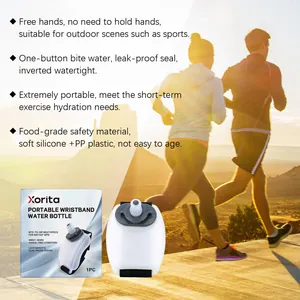 Xorita tragbare Handgelenk-Wasserflasche für freihändige Flüssigkeitszufuhr beim Sport