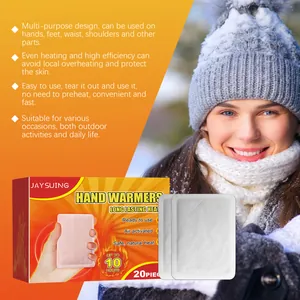 Vue détaillée des chauffe-mains jetables JAYSUING pour une chaleur hivernale durable