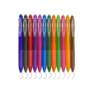 Premium set van 12 veelkleurige intrekbare uitwisbare gelpennen voor soepel en schoon schrijven