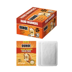 Pack de 40 chauffe-mains OUHOE avec coussinets chauffants activés par l'air, chaleur 10 heures
