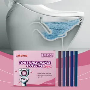 Toilet fragrance cleaning stick set with 5 perfume scented sticks for decontamination