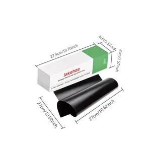 Detailed dimensions of Jakehoe heat-resistant gas stove protector film and its packaging box