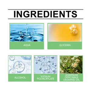 Ingredient detail for jasmine air freshener with aqua, glycerin, and jasmine oil