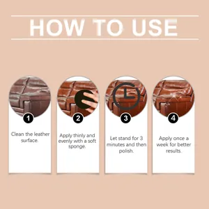 Guía paso a paso para usar la crema de cuidado de cuero en muebles con instrucciones.