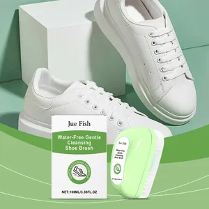 Jue Fish water-free shoe brush for cleaning white sneakers and removing stains
