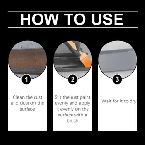 Step-by-step instructions on how to apply gray rust paint on a metal surface properly
