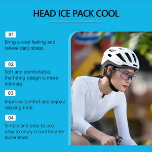 Inserto de gel refrescante para la cabeza para cascos de ciclismo y gorras de uso exterior