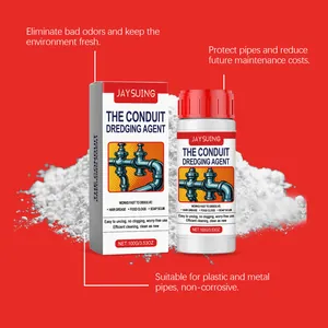 Professional packaging detail of Jaysuing conduit dredging agent for hair and grease removal