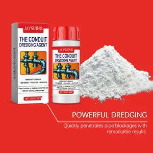 Powerful pipe dredging agent powder for dissolving hair grease and food clogs