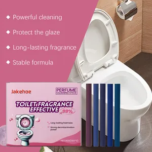 Toilet fragrance cleaning stick set with five long-lasting scent bars for powerful cleaning