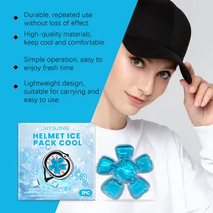 Almohadilla de gel refrescante para sombreros con forma de flor para el verano