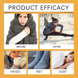 Disposable body warmers efficacy showing relief for cold hands and feet during winter.