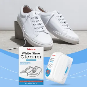 JAKEHOE Kit de Cepillo Limpiador de Zapatos Blancos Solución de Limpieza de Descontaminación Sin Agua Para Zapatillas Cuero Lona Herramienta Portátil