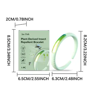 Plantaardige insectenwerende armband met afmetingen voor buitengebruik