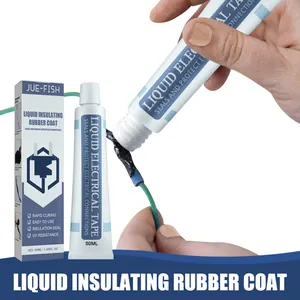 Ruban Électrique Liquide Jue-fish Revêtement en Caoutchouc Isolant Étanche Ignifuge Résistant aux Hautes Températures Colle à Sceller Noir Blanc