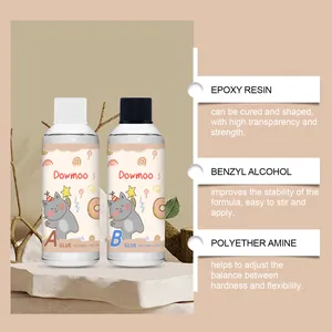 DOWMOO DIY crystal clear epoxy resin AB glue kit for professional jewelry making set