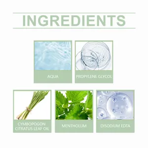 Gedetailleerde lijst van milde ingrediënten voor de draagbare lichaamsverzorgingsarmband