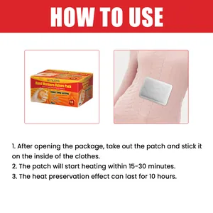 Instructions étape par étape pour utiliser les patchs chauffants jetables Jaysuing