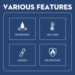 Points forts du ruban isolant liquide : imperméable, résistant à la chaleur, durable et au feu.