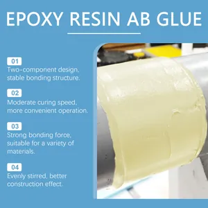 Yellow epoxy resin paste detail for pipe crack repair and high-strength industrial bonding.