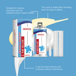 Epoxy resin AB glue set with applicator tools for industrial and DIY repairs
