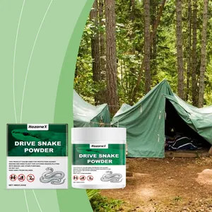 HOZONEX slangenwerend poeder voor camping en buitenbescherming op de grond set
