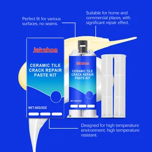 Jakehoe 85g ceramic tile crack repair paste kit with high temperature resistance