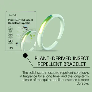 Gedetailleerd overzicht van Jue Fish plantaardige insectenwerende armband