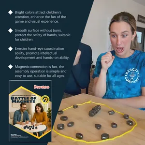 Interactive magnetic battle chess game with 20 magnets for children's brain training