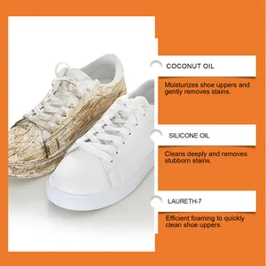 Multifunctional shoe cleaner cream for cleaning white sneakers and canvas shoes effectively