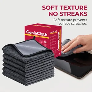 Microfiber cleaning cloth detail showing soft texture for car and glass surfaces