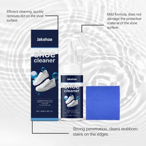 Jakehoe shoe cleaner foam kit with brush head for effective dirt and stain removal