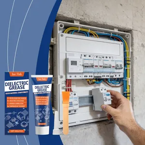 Grasa dieléctrica Jue Fish para aislamiento eléctrico y sellado impermeable en cuadros.
