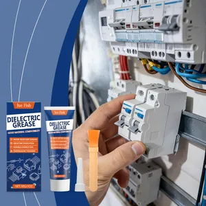 Jue Fish Grasa Dieléctrica Impermeable Aislante Grasa de Silicona para Mantenimiento Eléctrico Automotriz Marino Lubricante