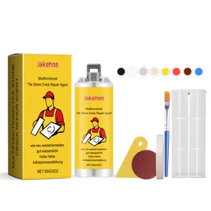 Multifunctional tile and stone crack repair agent kit for ceramic and marble surfaces
