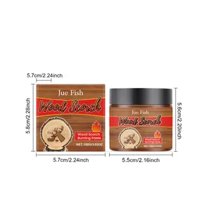 Holzbrandpaste 100g für DIY-Holzbrandarbeiten mit genauen Maßangaben in cm und Zoll