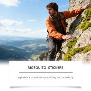 Beschermende muggenstickers voor buitenactiviteiten zoals bergbeklimmen en wandelen