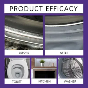 Detailed before and after results of household cleaning gel on various home surfaces
