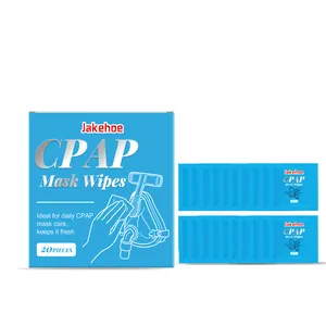 Jakehoe CPAP-masker reinigingsdoekjes voor zachte vlekverwijdering, doos van 20 stuks