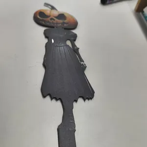 Soporte de acrílico de Halloween con cabeza de calabaza y vestido para mesa de fiesta
