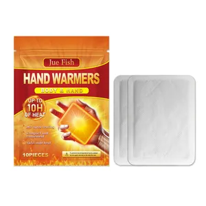 Jue Fish 10-pack disposable hand warmers providing up to 10 hours of long-lasting heat
