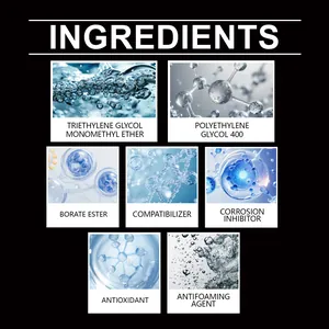 Ingredients of bicycle hydraulic brake fluid featuring antioxidant and corrosion inhibitor.