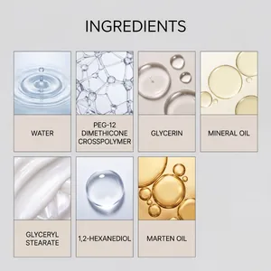 Detail showing ingredients of gentle leather care cream including marten and mineral oil