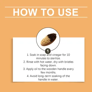 Comprehensive step-by-step cleaning and maintenance guide for a bamboo vegetable brush