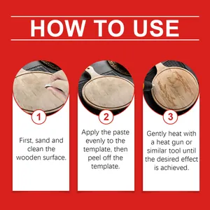 Schritt-für-Schritt-Anleitung zur Verwendung von DIY-Holzbrennpaste auf Holz