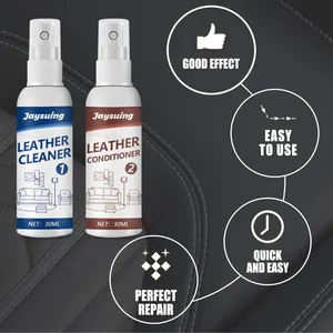 Detailed view of Jaysuing leather cleaner and conditioner set for easy home furniture repair