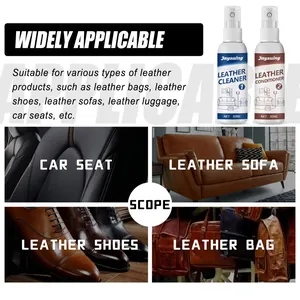 Professional leather cleaner and conditioner kit for car seats, sofas, bags and shoes.