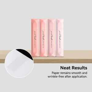 Set de cintas de pegamento rosa para aplicación limpia y resultados sin arrugas